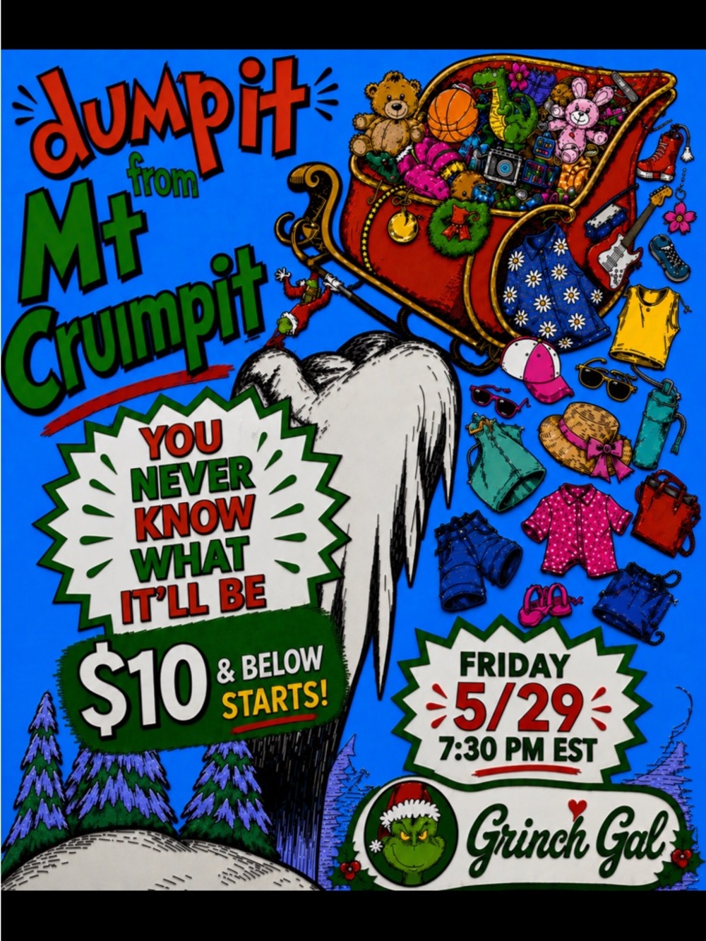 Dump It from Mt. Crumpit clearance sale